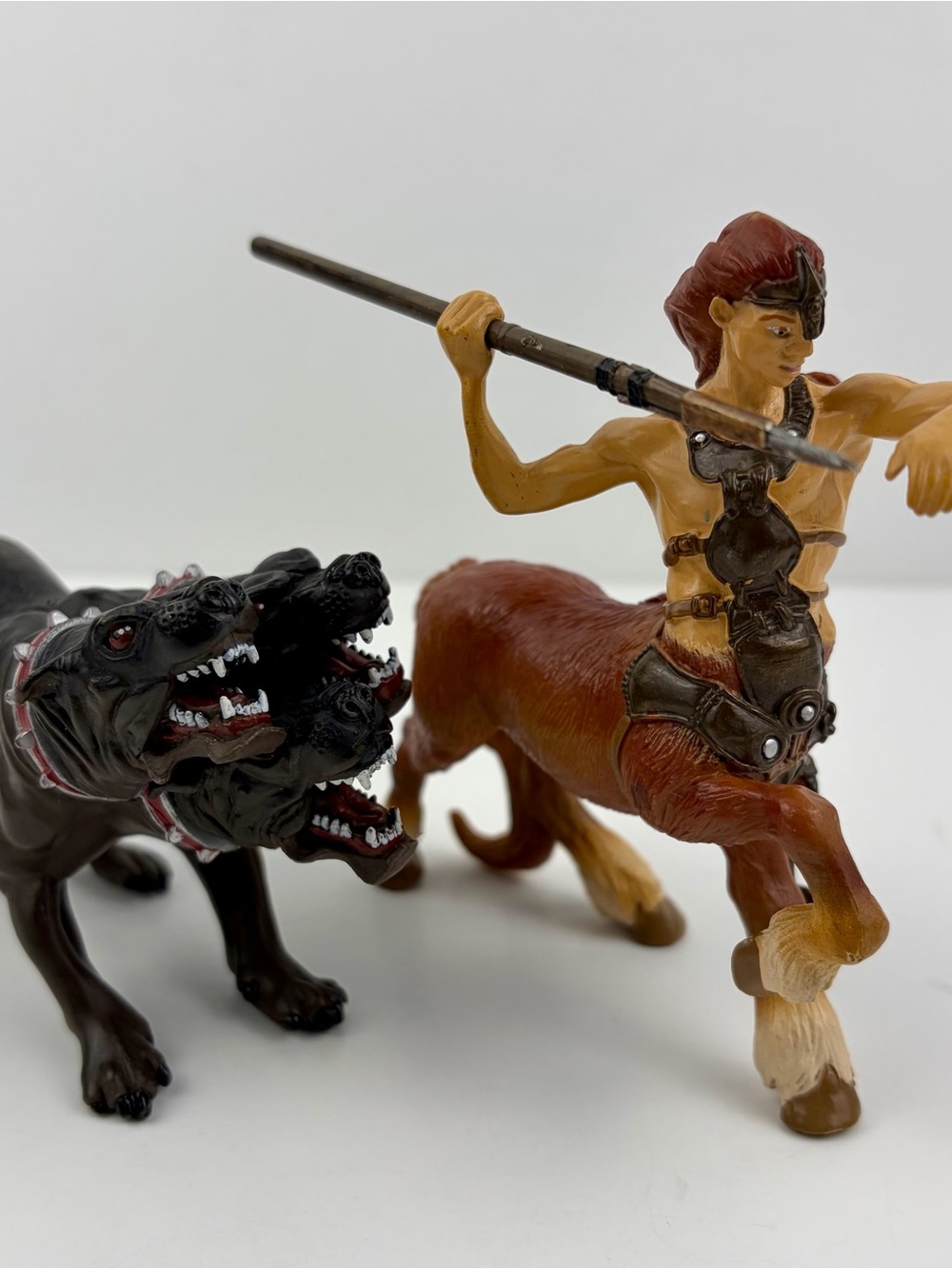 PAPO Fantasy Figures  Lot of 2, Cerberus the 3 Headed Dog, Centaur Warrior 4 in